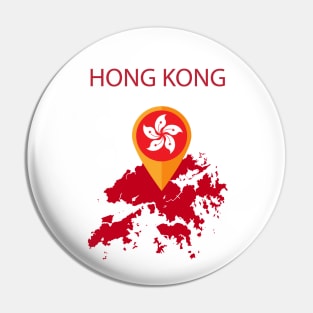 Hong Kong t-shirt gift Pin