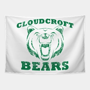 Cloudcroft Bears Worn Logo (Green) Tapestry