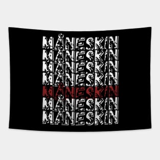 Måneskin x 7 White and Red Tapestry