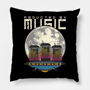 Alien Ufo Abducted by Music Disco Club Pillow