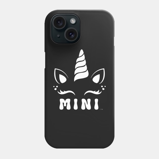 Cute Mini Unicorn Face Print Phone Case by ClaudiaFlores