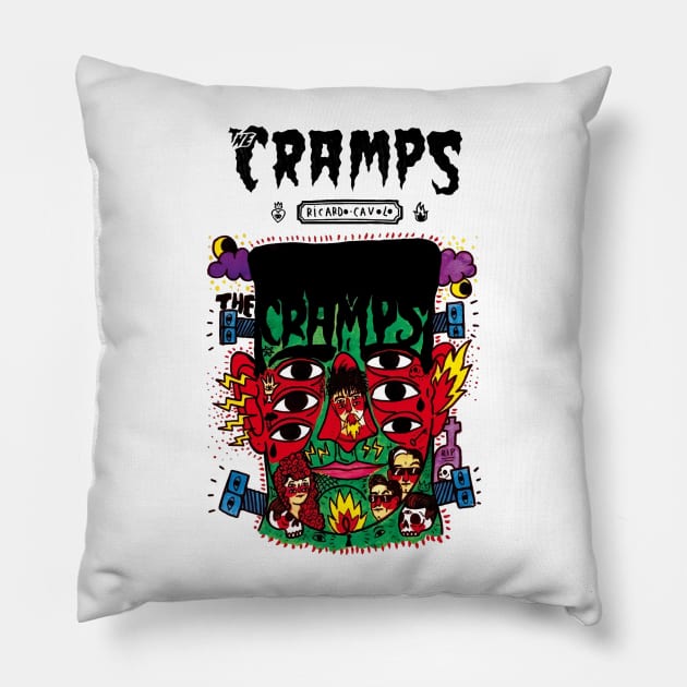 Crumble cramps 6 Pillow by FlayingDutchman