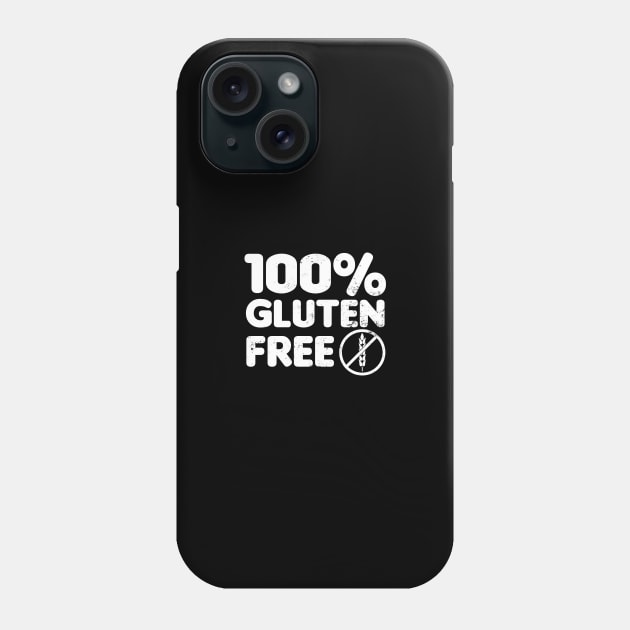 Celiac Disease Shirt | 100% Gluten Free Gift Phone Case by Gawkclothing