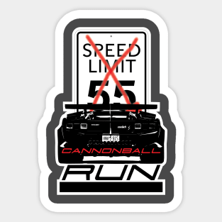 The Cannonball Run Sticker for Sale by silkdegreestees