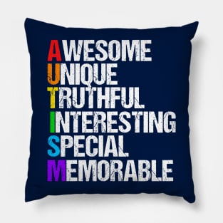 Awesome Autism Pride Pillow