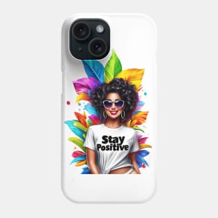 Radiant Blossoms: Sunglasses and Smiles in a Kaleidoscopic Poster Phone Case