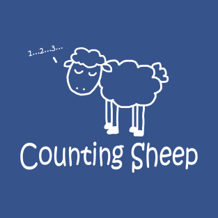 Counting Sheep White Pocket T-Shirt