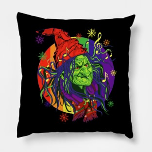 Halloween LGBT Pride Gay Lesbian Witch Pillow