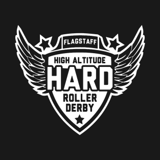 High Altitude Roller Derby White Logo T-Shirt