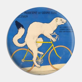 Bicyclette Blanche Hermine Vintage Poster 1926 Pin