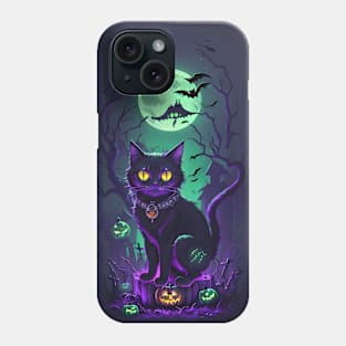 Halloween Pumpkin Cat Phone Case