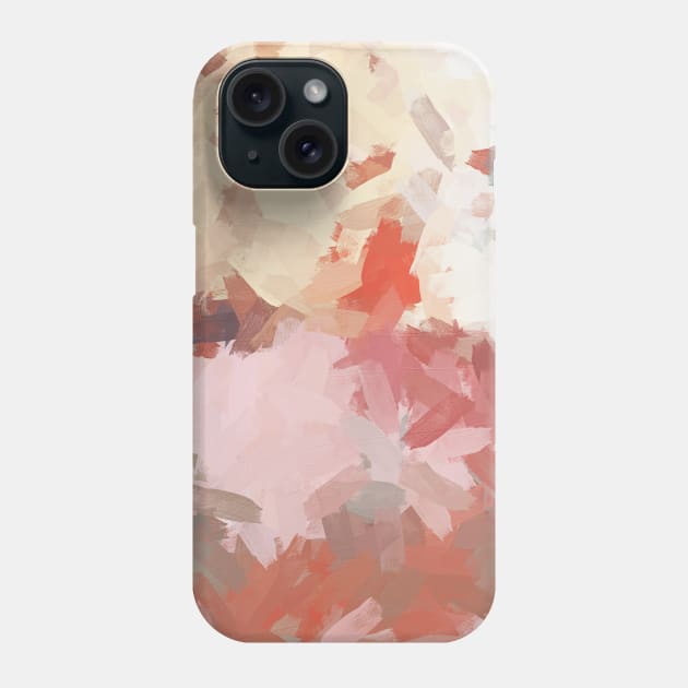 Maroon Emotion Abstract Painting Phone Case by nelloryn