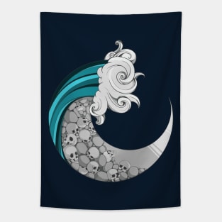 Tide Of The Lunar Skulls Tapestry