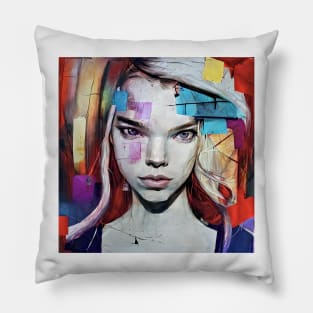 Sad portrait of Anya Pillow