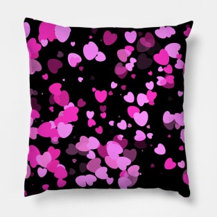 Pink Hearts Pillow