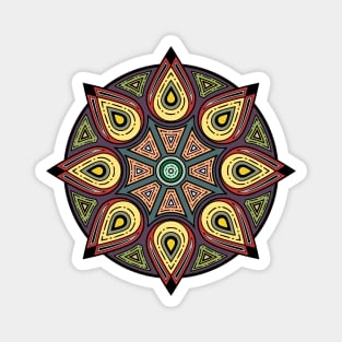 Sun Flower mandala Magnet