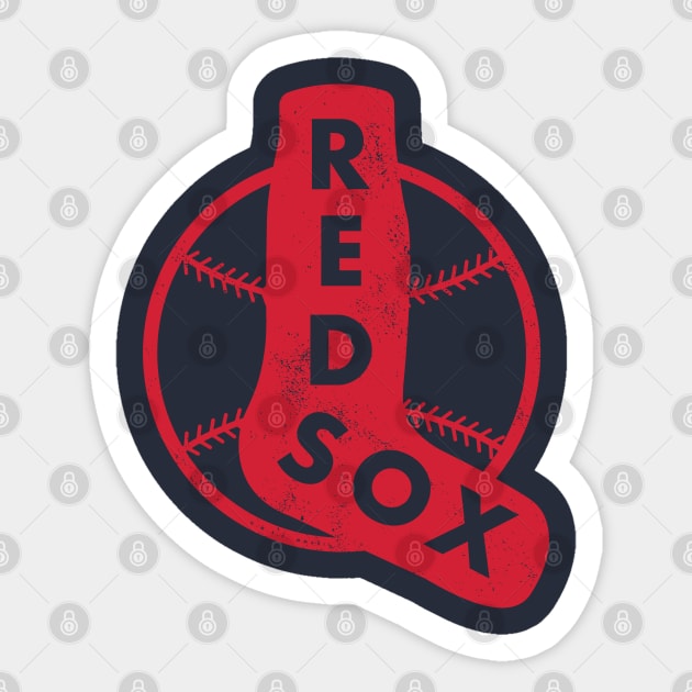 Vintage 1930's Red Sox Baseball Logo (Red) - Boston Red Sox - Sticker