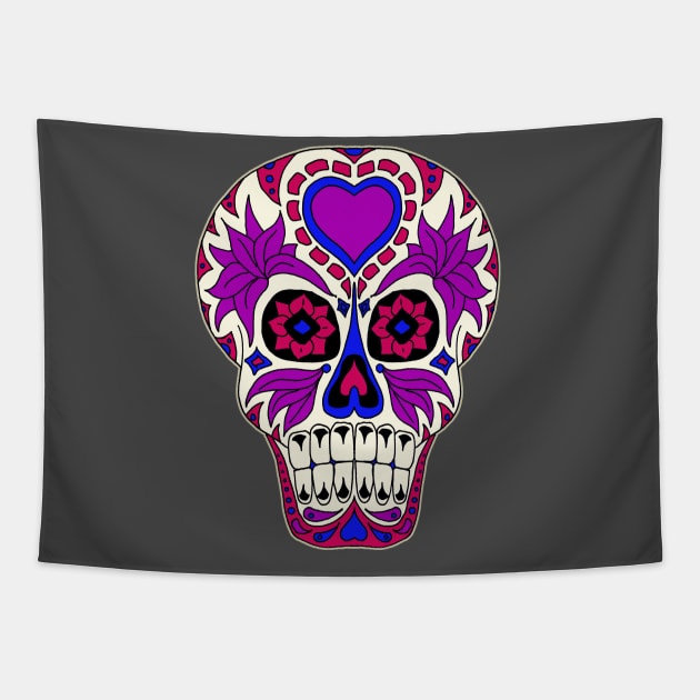 Sugar Skull 4 Tapestry by saitken