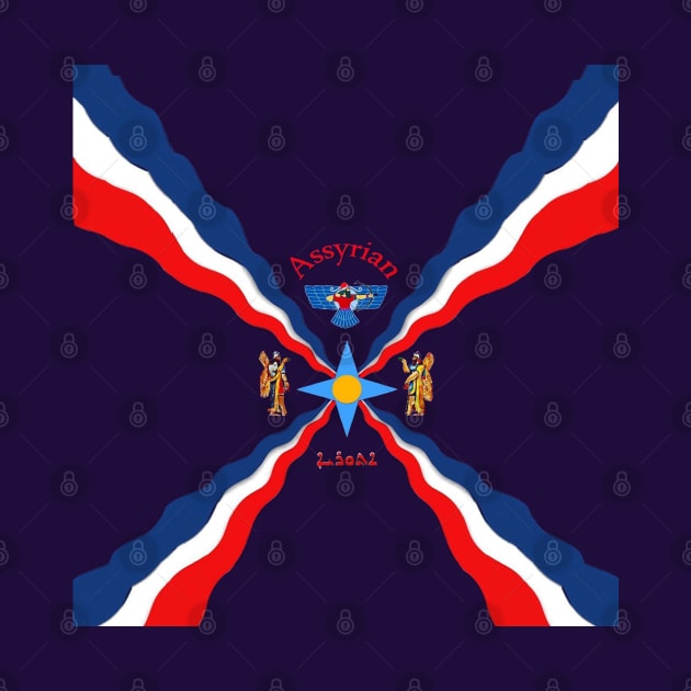 ASSYRIAN Flag & Symbols by doniainart