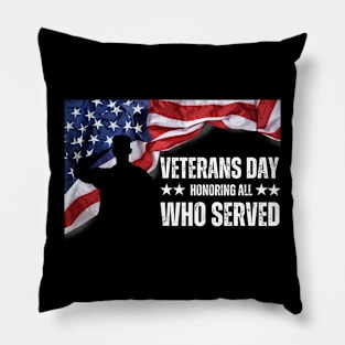 Veterans day honoring all who served Pillow