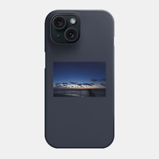 Dusk at seaside, Ursa Major over calm sea Phone Case