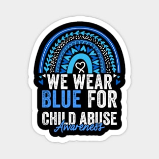 Child Abuse Prevention Awareness Month Blue Ribbon gift idea Magnet