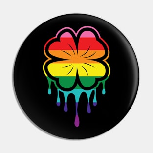 PRIDE Clover Pin