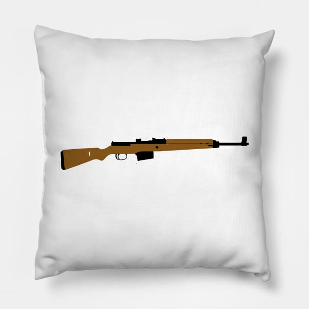 G43 German Gewehr 43 historical 1943 German semi-automatic rifle Pillow by FOGSJ