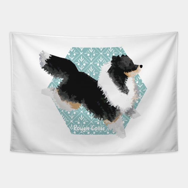 Rough Collie Tapestry by Elspeth Rose Design