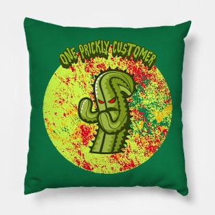 One Prickly Customer Pillow