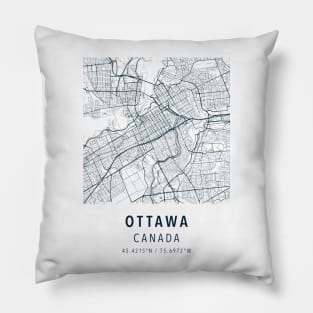 ottawa simple map Pillow