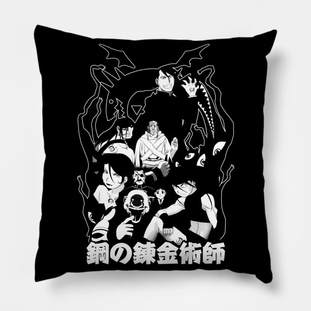 Homunculus (white) Pillow by geekingink