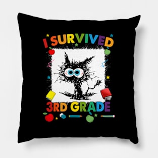 Last Day Of Third 3rd Grade I Survived Third 3rd Grade Pillow