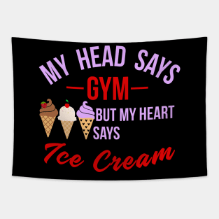 My Heart Says Ice Cream Tapestry