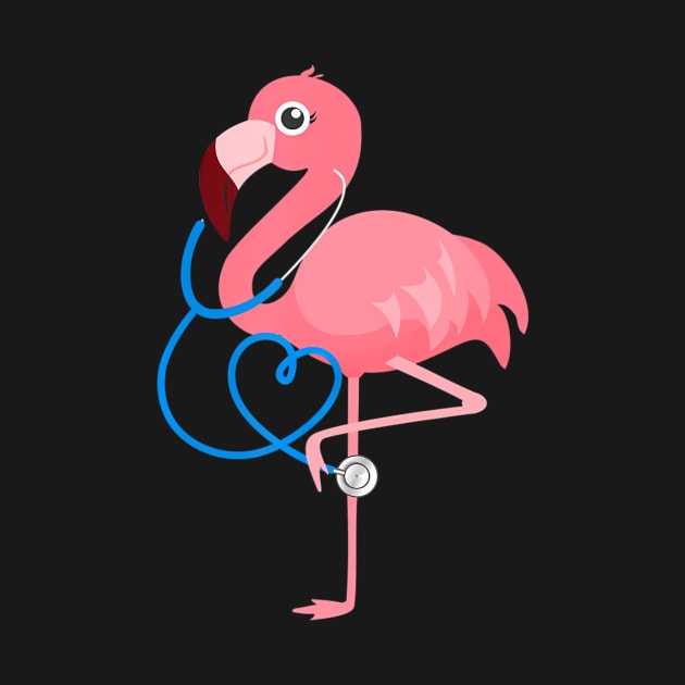 Medical Doctor Nurse Pediatrics Flamingo by mccloysitarh