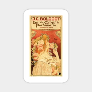 J C BOLDOOT EAU DE COLOGNE PARFUMERIE Art Nouveau Lithograph by Privat Livemont Magnet