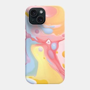 Abstract oil and water mix background Phone Case