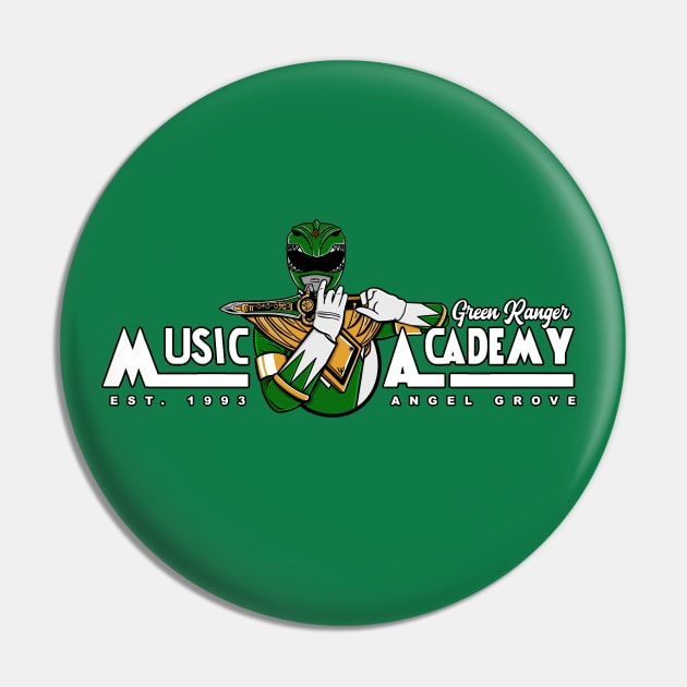 Green Ranger Music Academy Pin by rokrjon