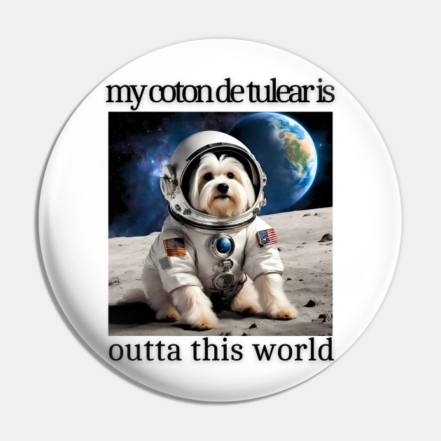 Outta This World Coton de Tulear Pin by Doodle and Things