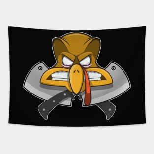 Thanksgiving Turkey crossbones Parody Tapestry