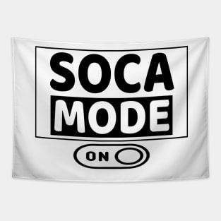 Soca Mode Brand Logo in Black Print - Soca Mode Tapestry