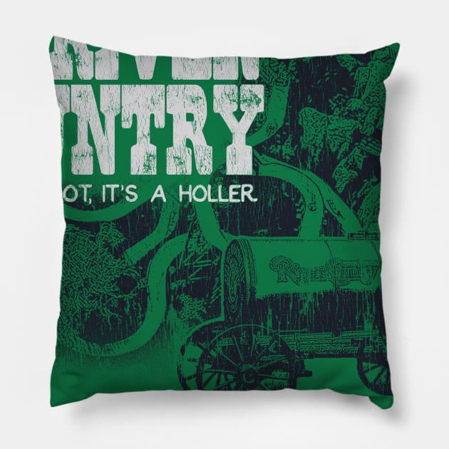 River Country - It's a hoot, it's a holler! Pillow by retrocot