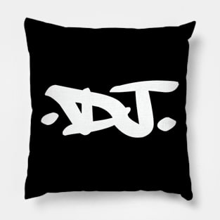 DJ Graffiti (White Lettering) Pillow