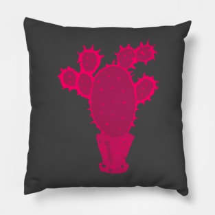 Pink cactus Pillow