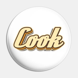 Cook typography Pin