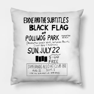 Polliwog Park Punk Rock Concert (1979) Pillow