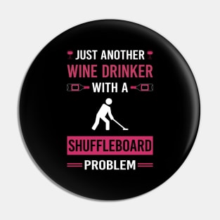 Wine Drinker Shuffleboard Pin