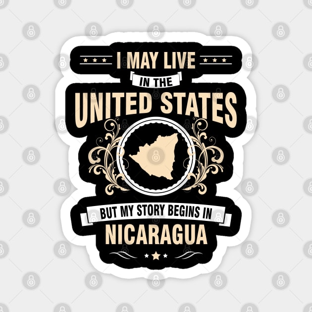 My Story Begins in Nicaragua Magnet by Litho