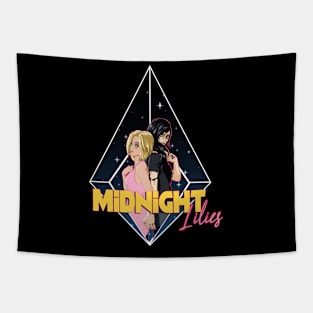 Midnight Lilies Title Tapestry