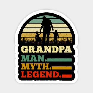 Grandpa Man Myth Legend Father's Day Gifts Magnet